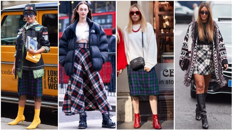 Plaid Skirt Outfits